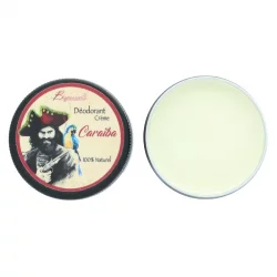 Déodorant crème naturel senteur boisée Caraïba argile blanche & coco - 30g - Bionessens