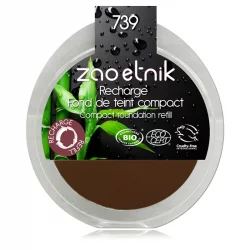 Nachfüller BIO-Kompakt-Make-up N°739 Johannisbrot - 6g - Zao Make-up