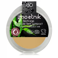 Recharge Fond de teint compact BIO N°730 Ivoire - 6g - Zao Make-up