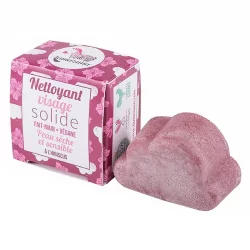 Nettoyant visage solide hibiscus - 25g - Lamazuna