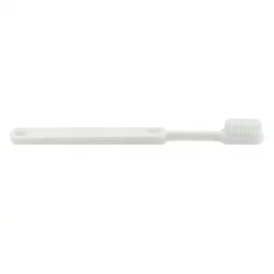 Zahnbürste aus Bioplastik mit auswechselbarem Bürstenkopf Weiss Soft Nylon - 1 pièce - Caliquo