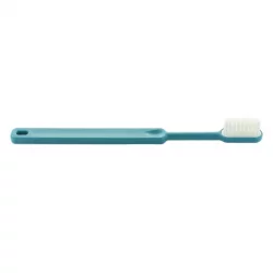 Zahnbürste aus Bioplastik mit auswechselbarem Bürstenkopf Pfauenblau Soft Nylon - 1 pièce - Caliquo