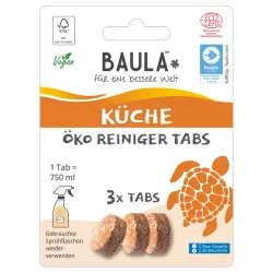 Pastilles nettoyantes cuisine écologiques Citrus - 3 pastilles - Biobaula
