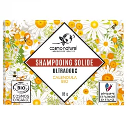 Shampooing solide ultra doux BIO calendula - 85g - Cosmo Naturel