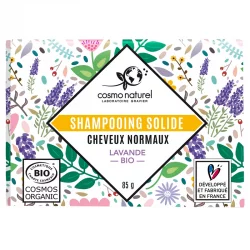 Festes BIO-Shampoo normales Haar Lavendel - 85g - Cosmo Naturel