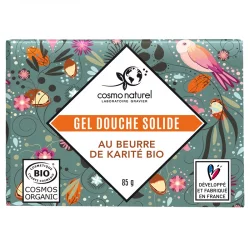 Gel douche solide BIO beurre de karité - 85g - Cosmo Naturel