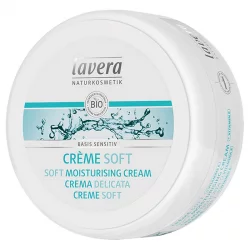 BIO-Creme Soft für Körper, Gesicht, Hände & Füsse Jojoba & Aloe Vera - 150ml - Lavera Basis Sensitiv
