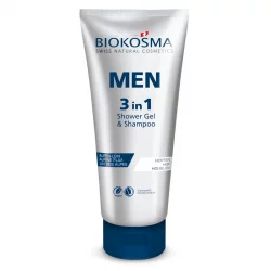 BIO-Duschgel & -Shampoo 3in1 Hopfenblüten & Lein für Männer - 200ml - Biokosma