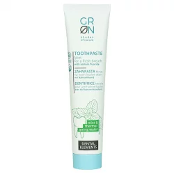 BIO-Zahnpasta für frischen Atem Minze & Thermalwasser mit Fluorid - 75ml - GRN Dental Elements