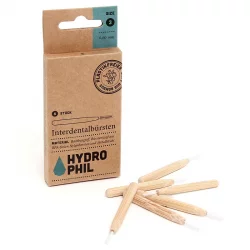 6 Brosses interdentaires en bambou Taille 3 - 0,60mm - Hydrophil