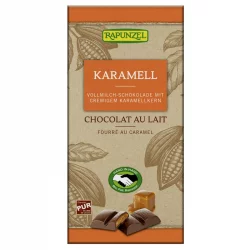 Chocolat au lait fourré au caramel BIO - 100g - Rapunzel