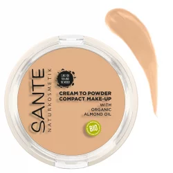 Fond de teint compact "Cream to Powder" BIO N°01 Cool Ivory - 9g - Sante