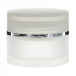 Pot en verre dépoli 30ml avec couvercle à vis transparent - 1 pièce - Potion & Co
