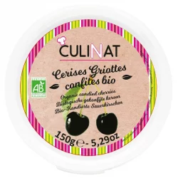 Cerises griottes confites BIO - 150g - Culinat