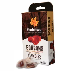 Bonbons au sirop d'érable BIO - 100g - Biodélices