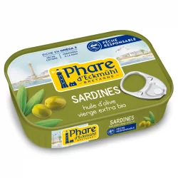 Sardines à l'huile d'olive BIO - 135g - Phare d'Eckmühl