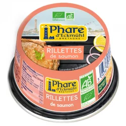 Rillettes de saumon BIO - 120g - Phare d'Eckmühl