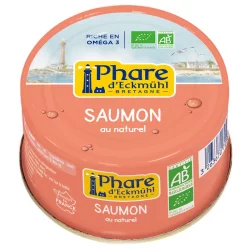 Saumon au naturel BIO - 132g - Phare d'Eckmühl