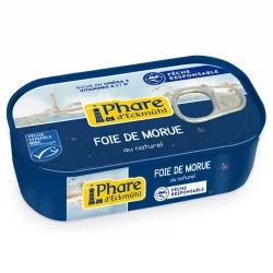 Foie de morue au naturel - 121g - Phare d'Eckmühl