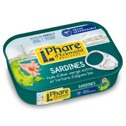 Sardinen mit Algentartar & BIO-Olivenöl - 135g - Phare d'Eckmühl