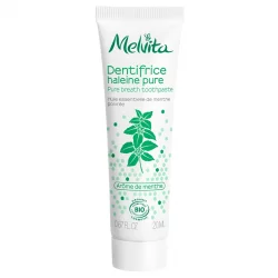 Dentifrice haleine pure BIO menthe poivrée sans fluor - 20ml - Melvita