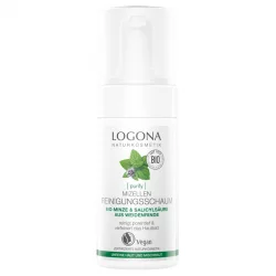 Mousse nettoyante micellaire BIO menthe & écorce de saule - 100ml - Logona