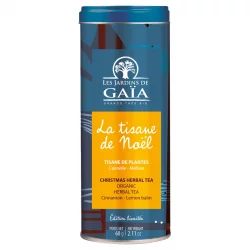 La tisane de Noël tisane de plantes cannelle BIO - 60g - Les Jardins de Gaïa