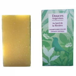Shampooing solide cheveux normaux BIO ricin & pamplemousse - Au Bord de la Rivière - 100g - Douces Angevines