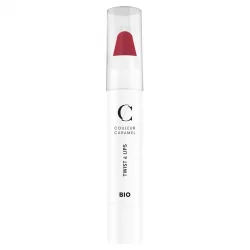 Twist & lips BIO N°404 Rose de rouge - 3g - Couleur Caramel