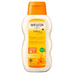 Huile soin sans parfum bébé BIO calendula - 200ml - Weleda