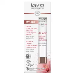 Augen- & Lippen- BIO-Konturcreme Hibiskus & Ceramide - 15ml - Lavera