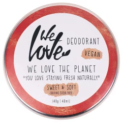 Déodorant crème Sweet & Soft naturel feuilles vertes, amande & pivoine blanche - 48g - We Love The Planet
