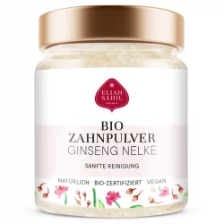 Dentifrice en poudre BIO ginseng & œillet - 60g - Eliah Sahil