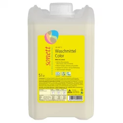 Ökologisches Flüssigwaschmittel Color Minze & Lemongrass - 5l - Sonett﻿