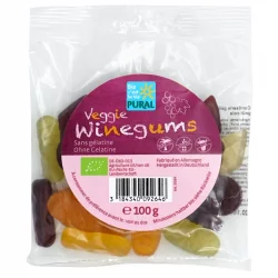 BIO-Veggie Winegums ohne Gelatine - Veggie Winegums - 100g - Pural