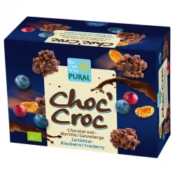 BIO-Blaubeere & Cranberry-Cornflakes - Choc'Croc - 100g - Pural