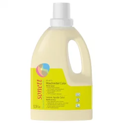 Lessive liquide écologique pour linge de couleur menthe & lemongrass - 21 lavages - 1,5l - Sonett﻿