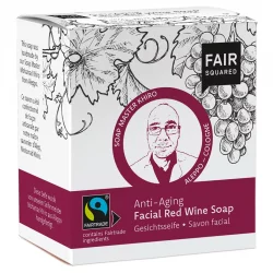 BIO-Gesichtsseife Rotwein - 2x80g - Fair Squared