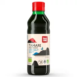 BIO-Sojasauce mit 25% weniger Salz - Tamari - 250ml - Lima