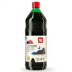 BIO-Sojasauce mit 25% weniger Salz - Tamari - 1l - Lima