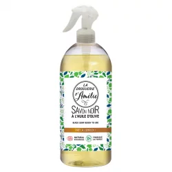 Ökologische schwarze Seife gebrauchsfertig Spray Olive & Lein - 500ml - La droguerie d'Amélie﻿