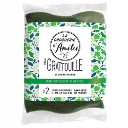 Éponges végétales grattantes fibres naturelles - 2 pcs La droguerie d'Amélie﻿