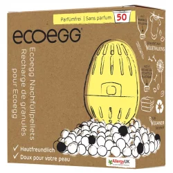 Ökologische Nachfüllpellets für Wasch-Ei Parfümfrei - 50 Wäschen - 1 Stück - EcoEgg