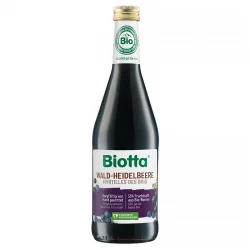 Jus de myrtilles des bois avec extrait d'infusion & jus d'agave BIO - 500ml - Biotta