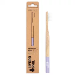 Brosse à dents en bambou Violet Extra-Soft Nylon - 1 pièce - Hydrophil