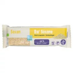 Barre au sésame allégée en sucre BIO - 35g - Pural