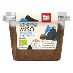 Miso de riz avec 25% de sel en moins non pasteurisé BIO - 300g - Lima