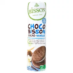 Biscuits fourrés ronds épeautre, cacao & vanille BIO - 300g - Bisson