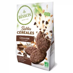 Sablés aux céréales & chocolat BIO - 200g - Bisson