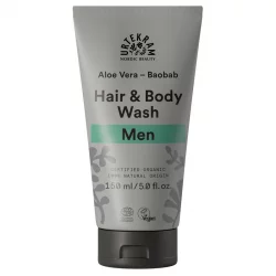 BIO-Haar- & Körpershampoo Baobab, Lakritze & Aloe Vera für Männer - 150ml - Urtekram